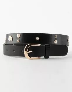 FULL TILT Flower Stud Womens Belt