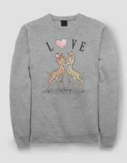 DISNEY Bambi Love Unisex Crewneck Sweatshirt