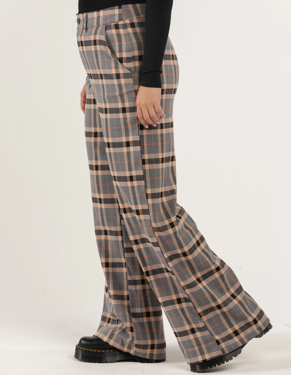 RSQ Womens Wide Leg Plaid Pants - Image 7