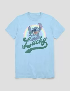 Disney LILO & STITCH Lucky Rainbow Unisex Tee