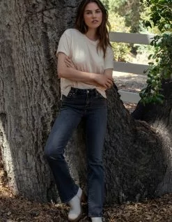 DAZE DENIM Y2K Womens Low Rise Boot Cut Jeans