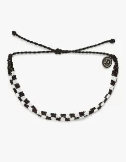 PURA VIDA Woven Seed Bead Checkerboard Bracelet
