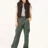 RSQ Womens Smock Waist Cargo Pants