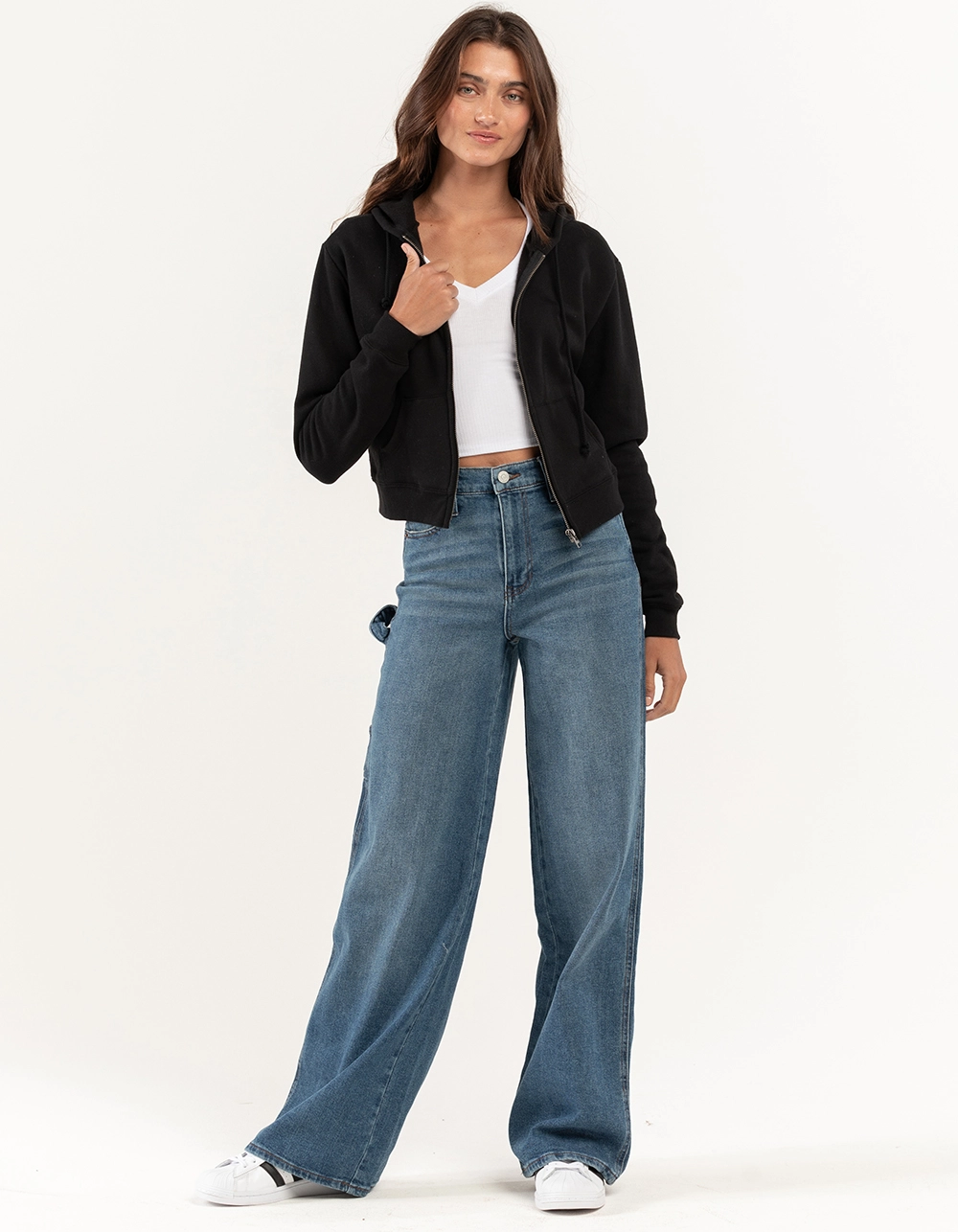 RSQ Womens Wide Leg Carpenter Jeans - Image 6