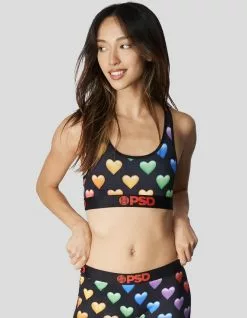 PSD Rainbow Heart Sports Bra