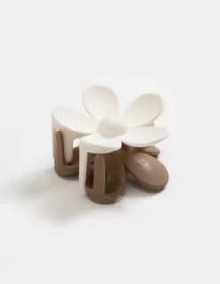 FULL TILT Two Tone Floral Claw Hair Clip