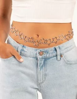 FULL TILT Star Cutout Belly Chain