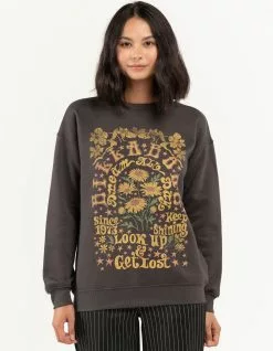 BILLABONG Golden Wonder Womens Oversized Crewneck Sweatshirt