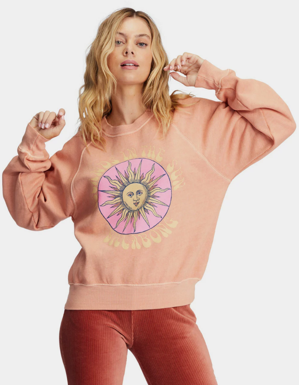 BILLABONG Here We Go Womens Crewneck Sweatshirt