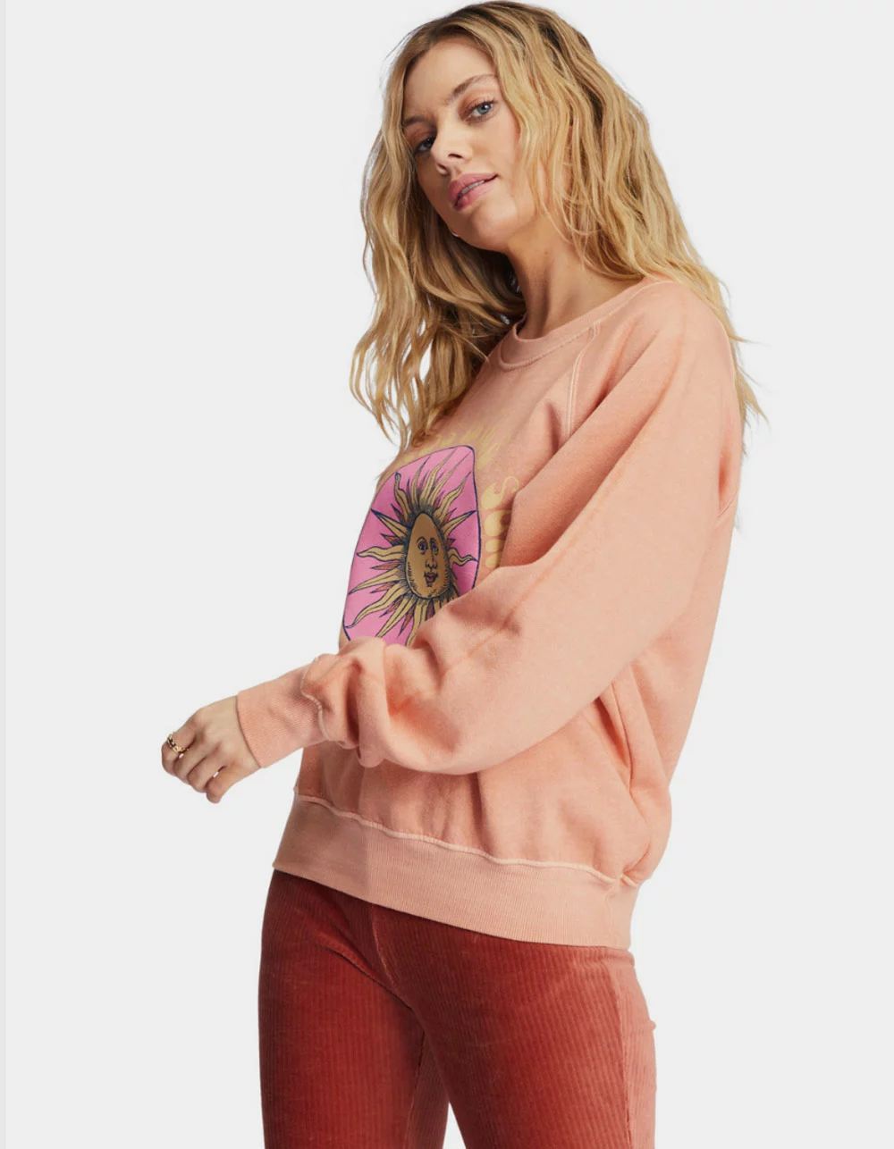 BILLABONG Here We Go Womens Crewneck Sweatshirt - Image 2