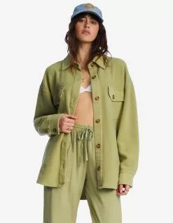 BILLABONG Anytime Shacket Oversized Button-Through Womens Jacket