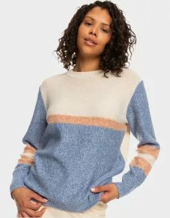 ROXY Real Groove Womens Striped Sweater