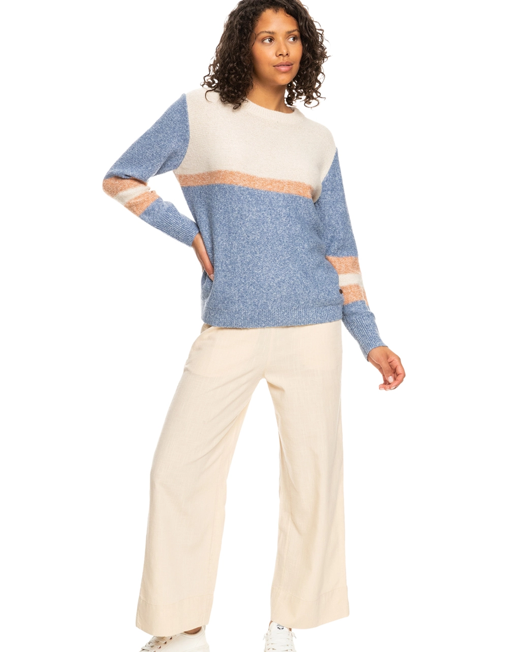 ROXY Real Groove Womens Striped Sweater - Image 7