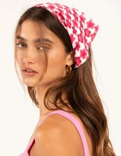 FULL TILT Floral Hair Scarf
