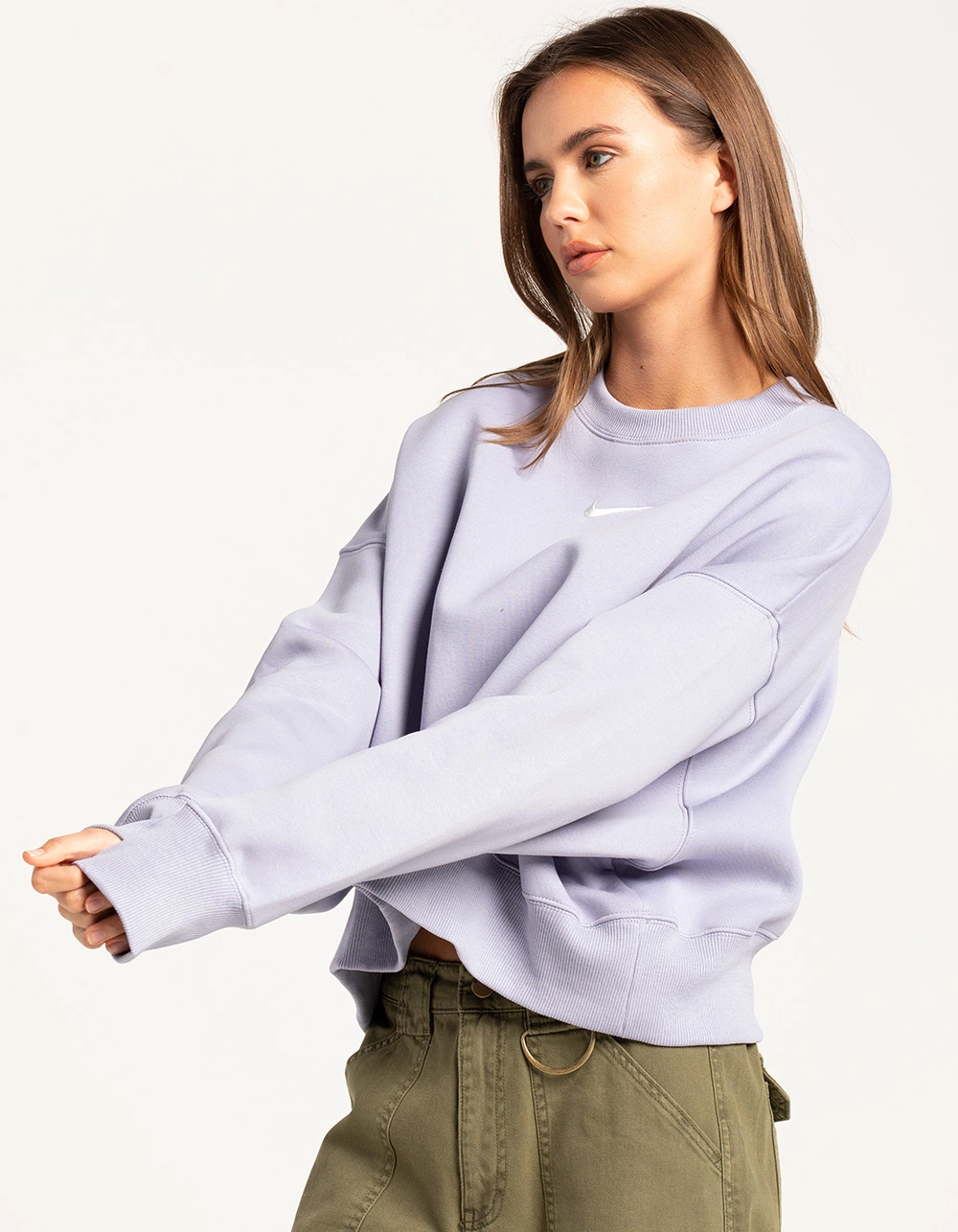 NIKE Sportswear Womens Oversized Crewneck Sweatshirt - Image 2