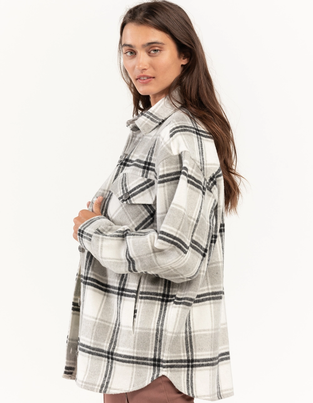 RSQ Plaid Womens Shacket - Image 2