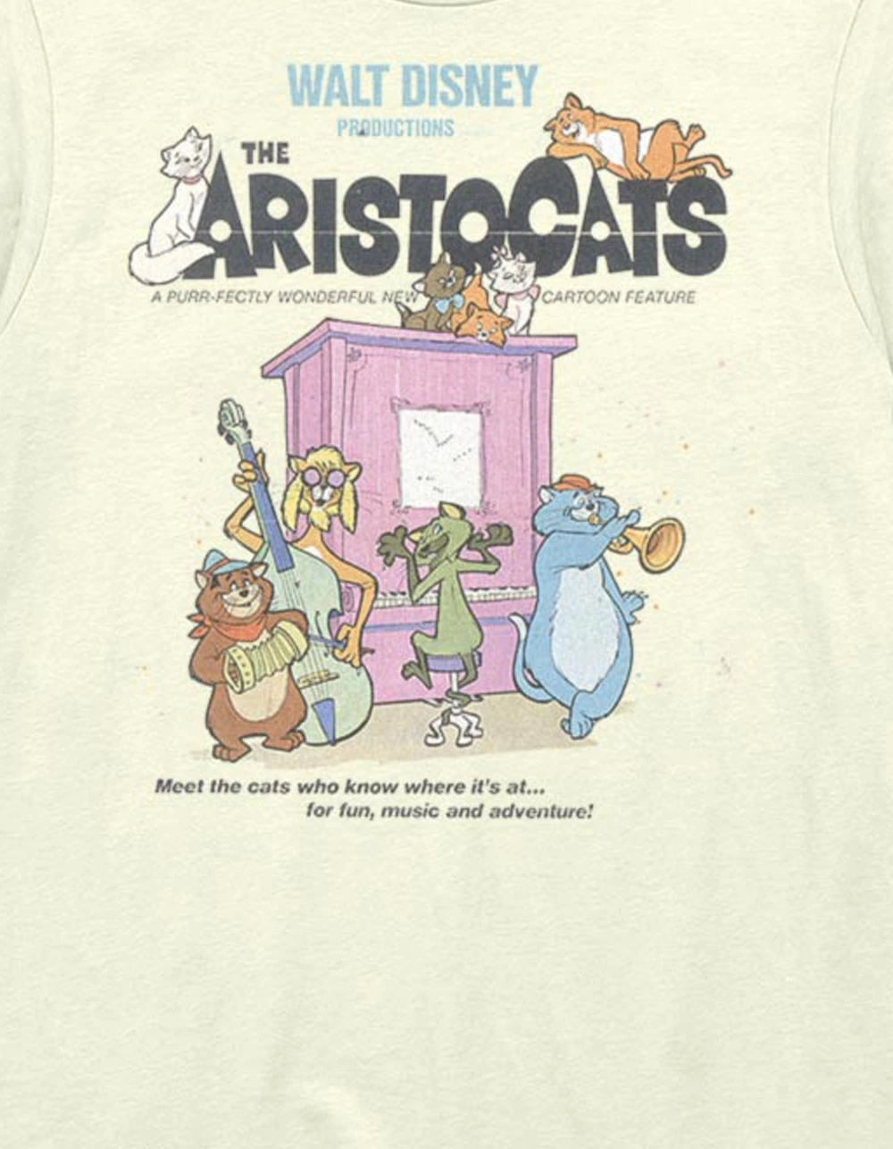 DISNEY The Arisocats Poster Unisex Tee - Image 2