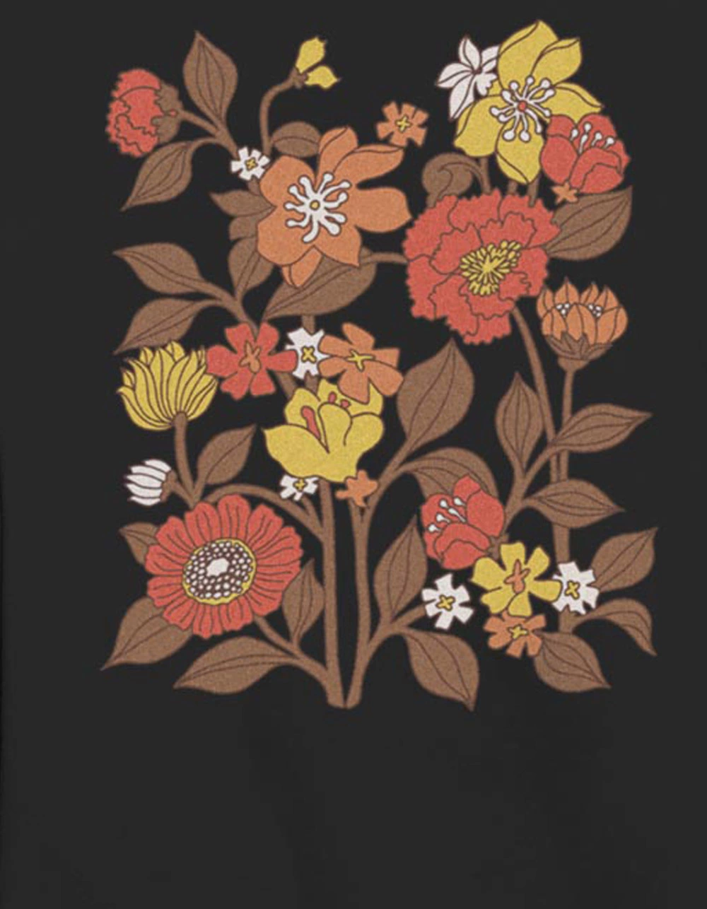 Art/Design NATURE Retro Floral Unisex Crewneck Sweatshirt - Image 2