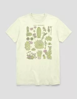 Art/Design NATURE Cacti Chart Drawing Unisex Tee