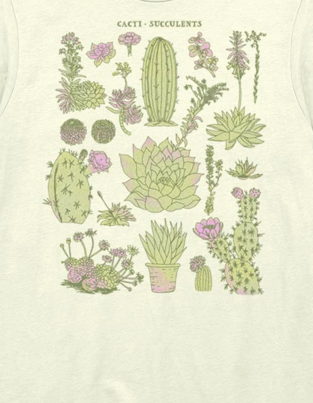 Art/Design NATURE Cacti Chart Drawing Unisex Tee - Image 2