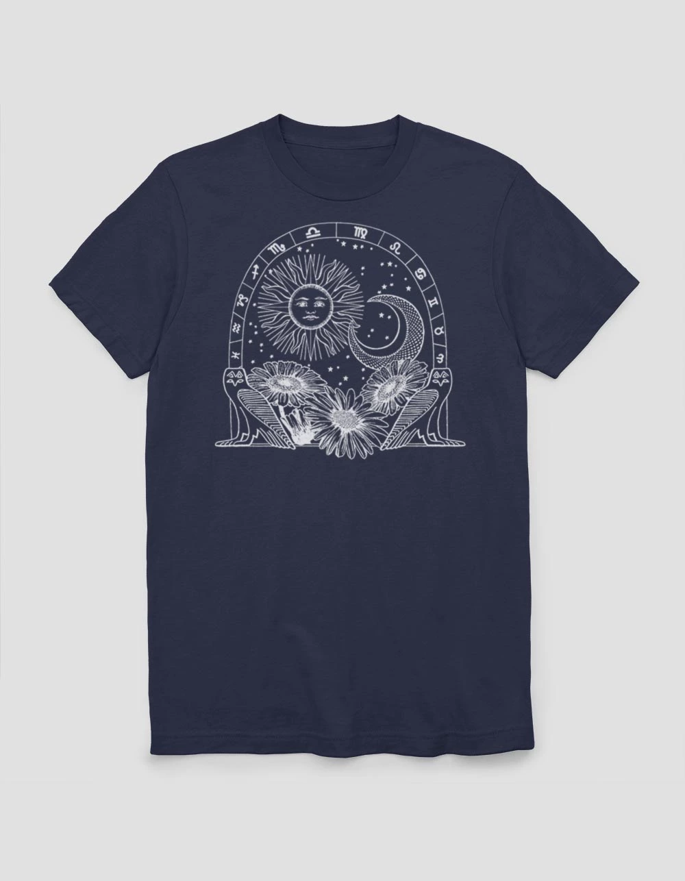 Art/Design CELESTIAL Tarot Flower Unisex Tee