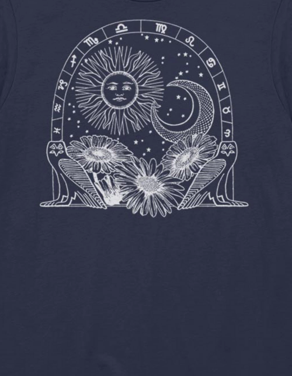 Art/Design CELESTIAL Tarot Flower Unisex Tee - Image 2