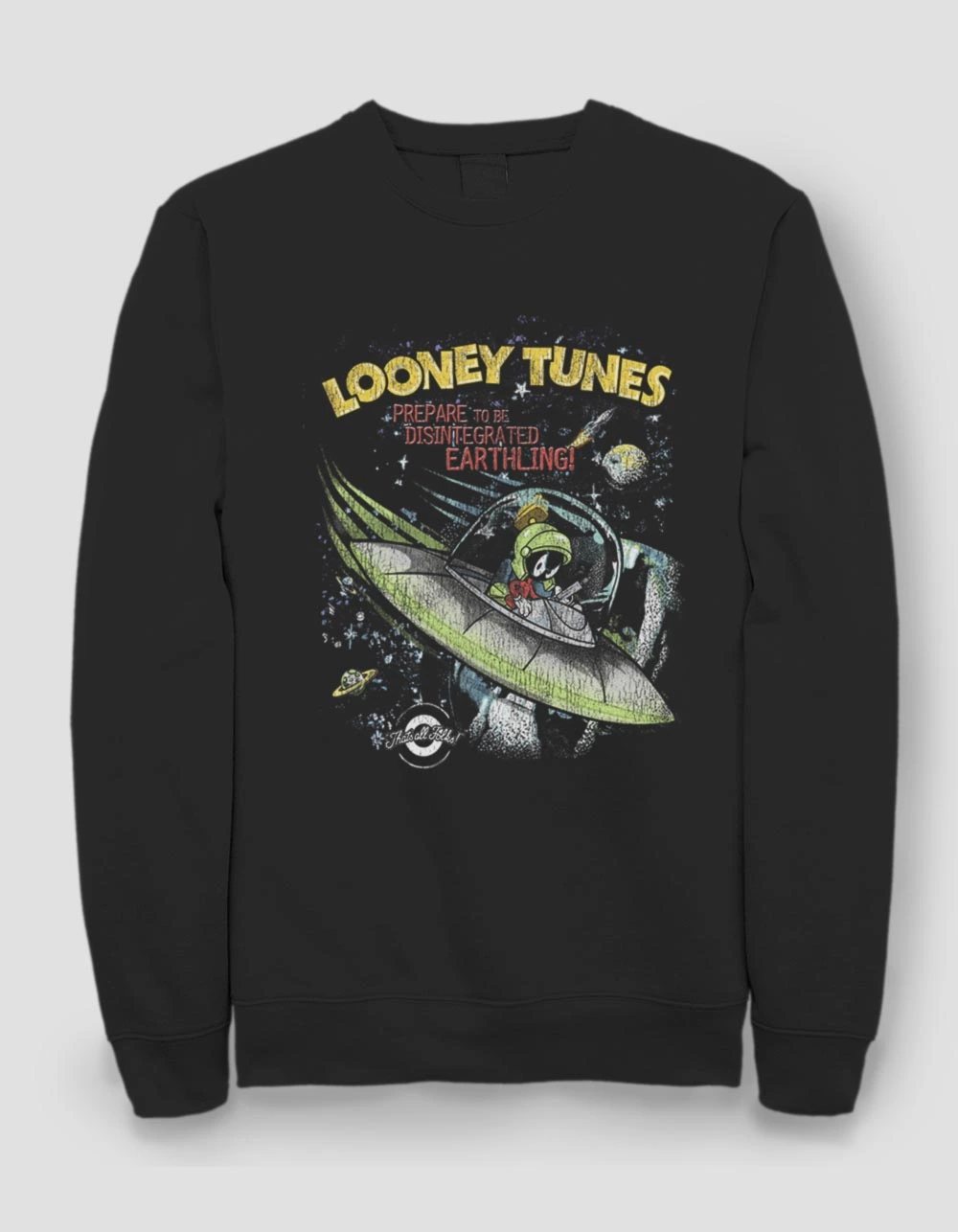 LOONEY TUNES Fly For A Space Guy Unisex Crewneck Sweatshirt