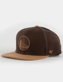 '47 BRAND 47 BRAND Golden State Warriors No Shot Two Tone '47 Captain Snapback Hat