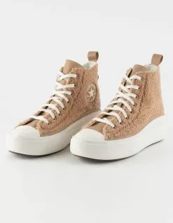 CONVERSE Chuck Taylor All Star Move Platform Sherpa Womens Shoes