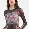 RSQ Tattoo Womens Mesh Tee