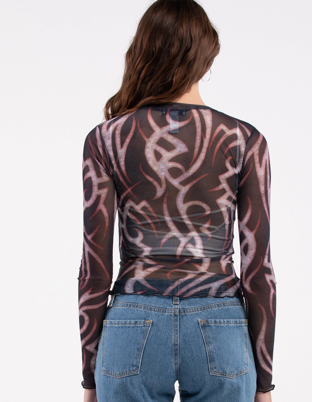RSQ Tattoo Womens Mesh Tee - Image 3