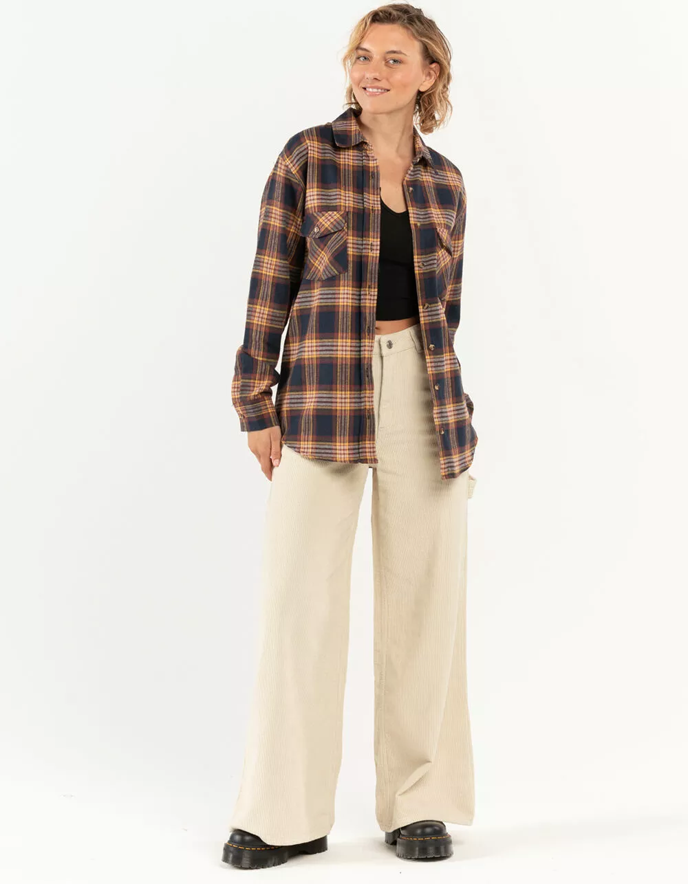 RSQ Wide Leg Womens Corduroy Carpenter Pants - Image 5