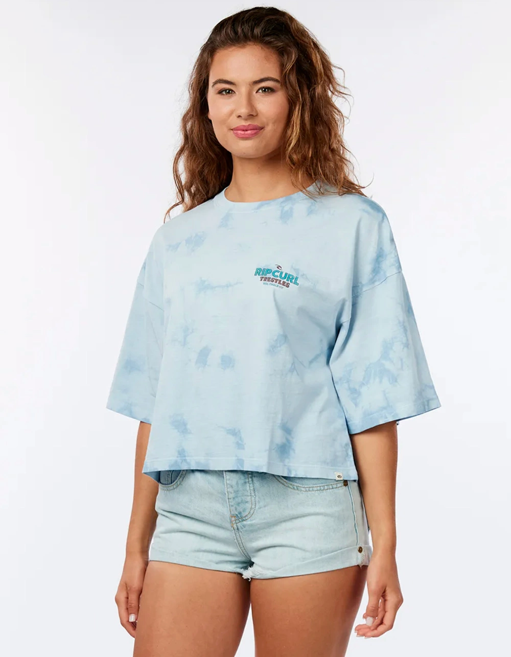 RIP CURL WSL Finals Stack Heritage Womens Crop Tee - Image 3