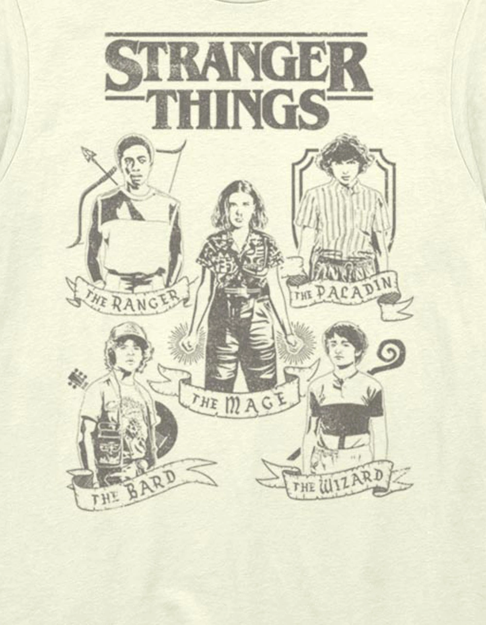 STRANGER THINGS DnD Classes Unisex Tee - Image 2