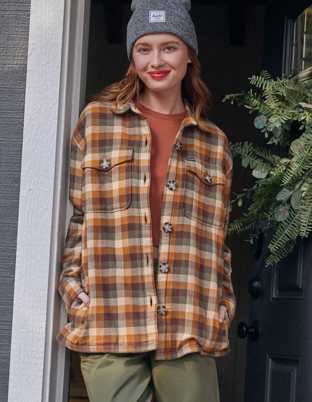 VOLCOM Womens Polar Boobear Shacket