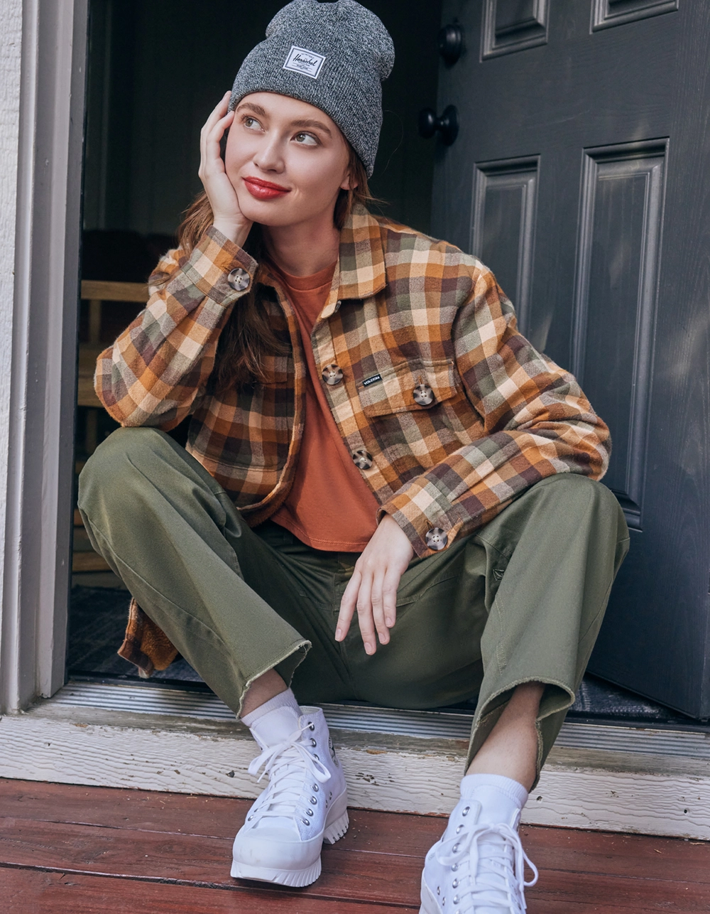 VOLCOM Womens Polar Boobear Shacket - Image 5