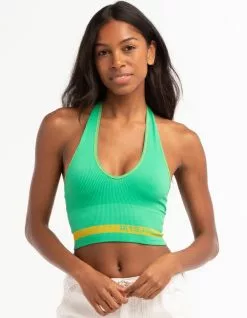 Iets Frans... IETS FRANS Logo Womens Ribbed Halter Tank Top