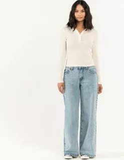 RSQ Womens Low Rise Wide Leg Jeans