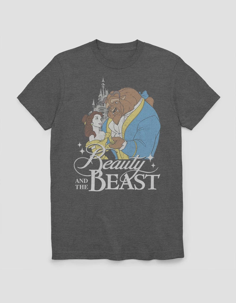 Disney BEAUTY AND THE BEAST Classic Castle Image Unisex Tee
