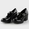 SODA Patent Eviana Mary Jane Womens Platform Shoes