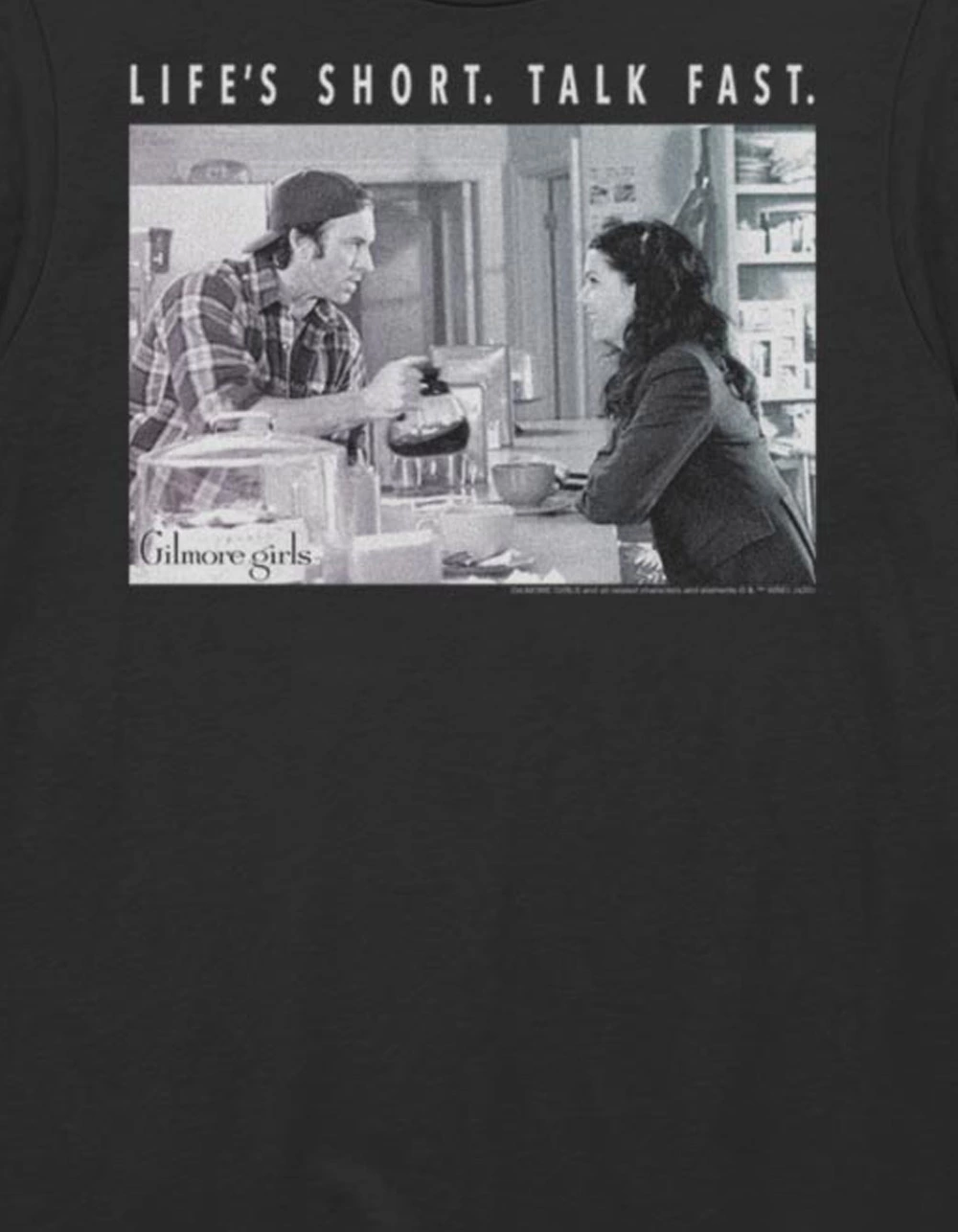 Warner Bros GILMORE GIRLS Life's Short Talk Fast Unisex Tee - Image 2
