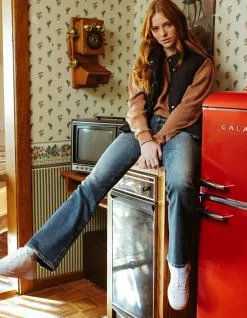 DAZE DENIM Y2K Womens Low Rise Boot Cut Jeans