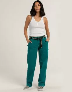 DICKIES Womens Belted Carpenter Pants
