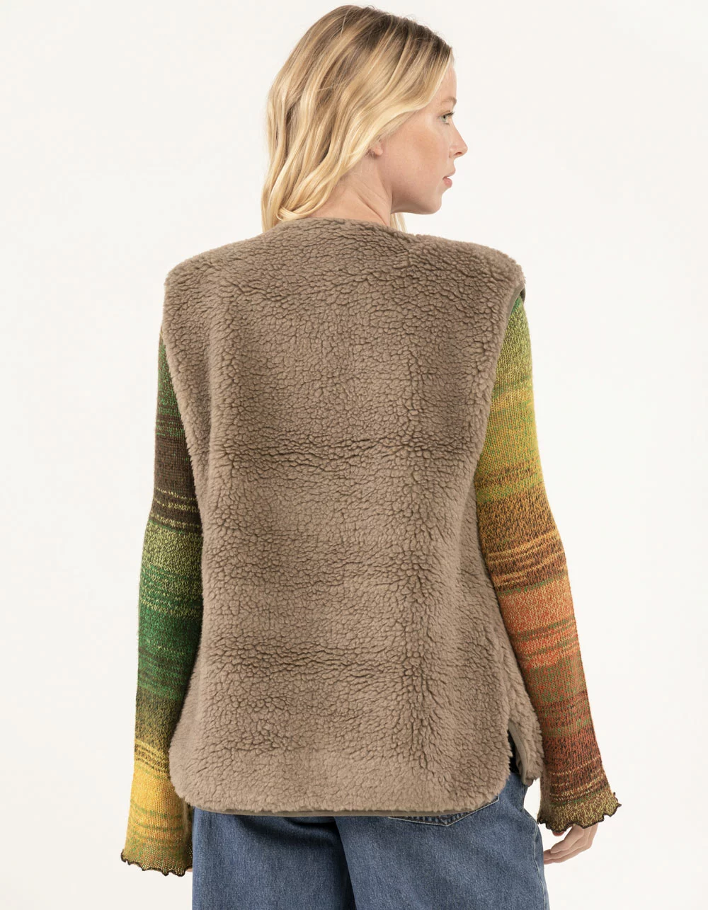 BDG Urban Outfitters Borg Womens Sherpa Vest - Image 3