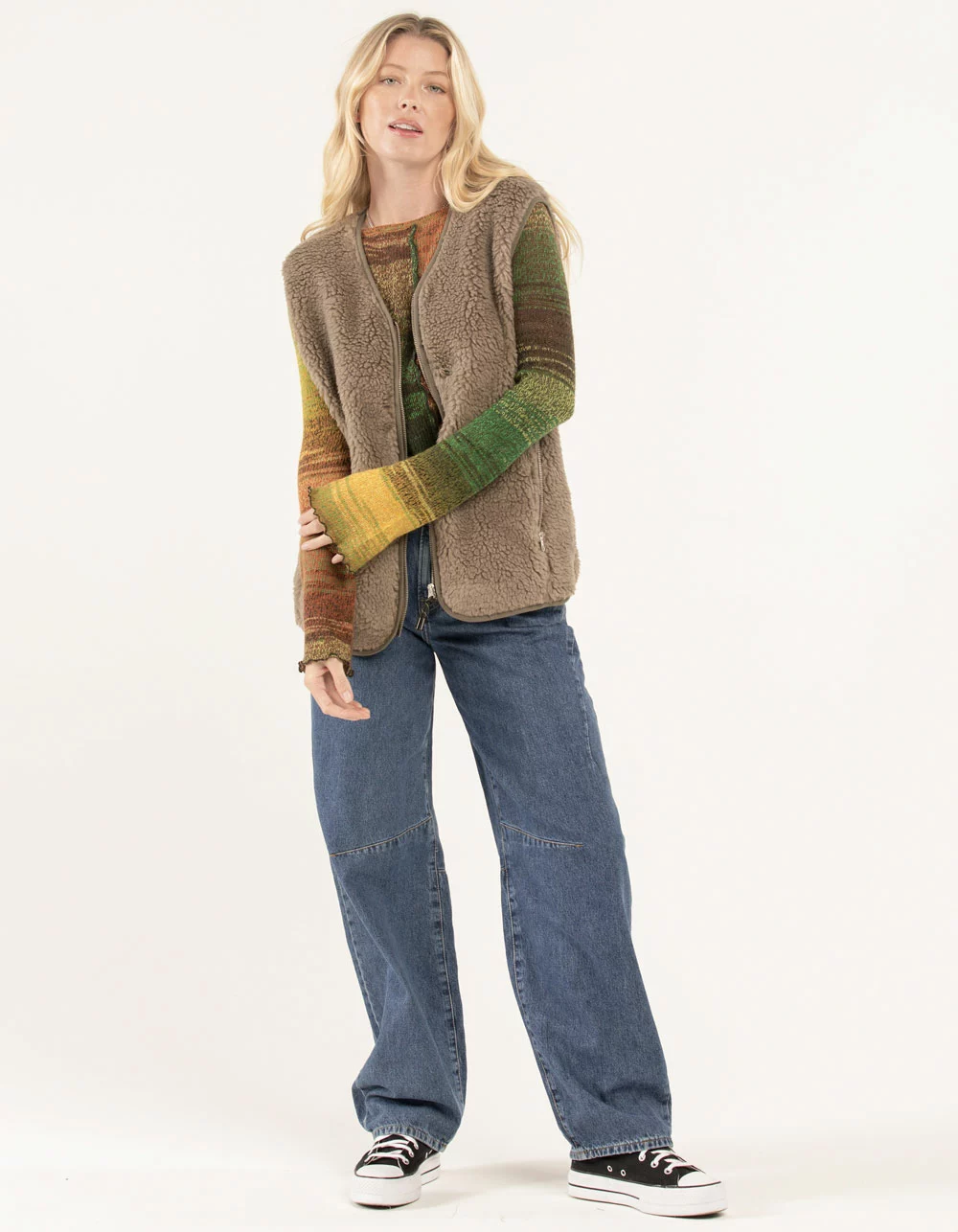 BDG Urban Outfitters Borg Womens Sherpa Vest - Image 4