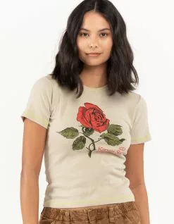 BDG Urban Outfitters Kansas Rose Womens Baby Tee