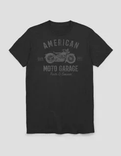 Art/Design AMERICAN Moto Garage Unisex Tee