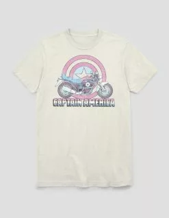 Marvel CAPTAIN AMERICA Moto Tee