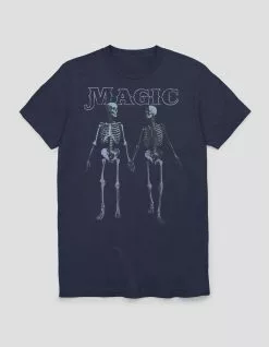 Art/Design SKELETON Magic Distressed Photo Unisex Tee