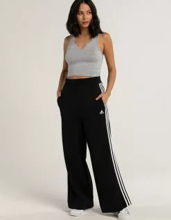 ADIDAS 3-Stripe Womens Wide Sweatpants